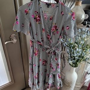 Faux wrap spring/summer dress